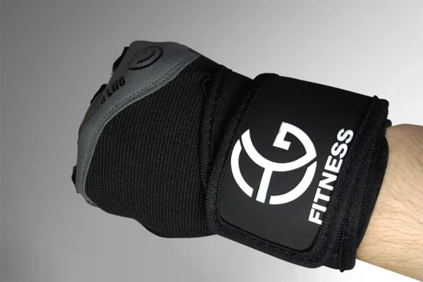 Weightlifting Gym Gloves For wrokout with double silicon padded palm and rubber ribe for finger protection