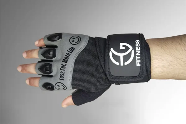 Weightlifting Gym and Cycling Gloves For Workout With Rubber Knuckles for Finger Protection - Image 4