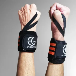 Orange Color WEightlifting Wrist Wraps For workout