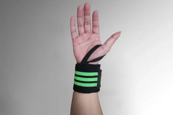 Green Color WeightLifting Wrist Wraps For workout - Image 3