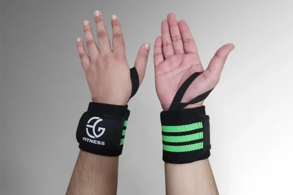 Green Color WEightlifting Wrist Wraps For workout