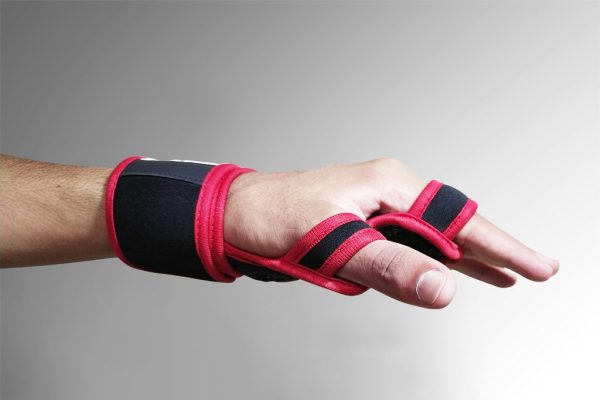 Red Color Open hand Gym Gloves For Workout and Weightlifting - Image 4
